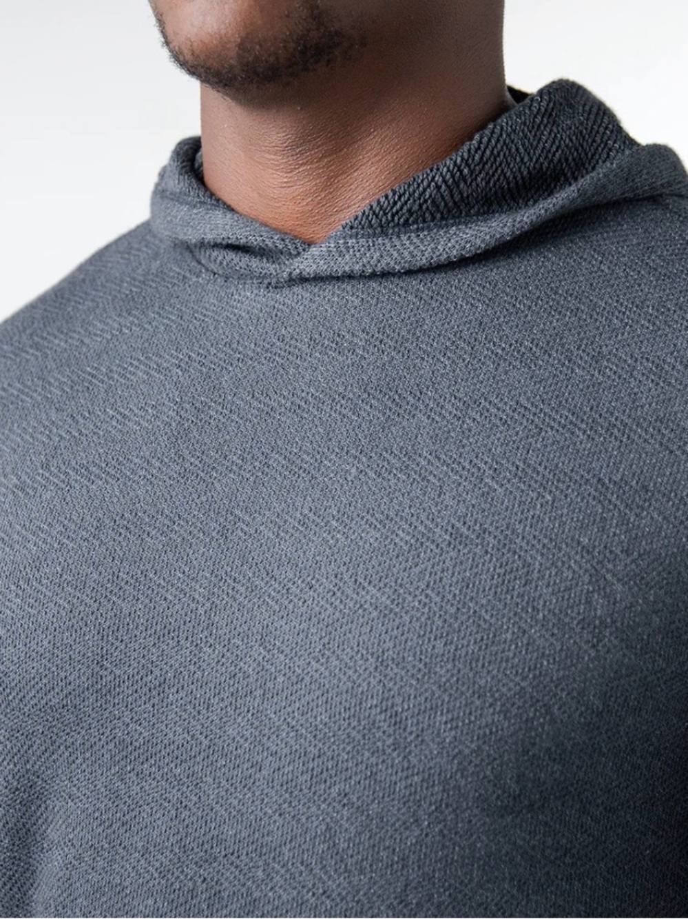 NWT Linksoul Coastal Terry Hoodie XL Blue Herringbone - Picture 12 of 12